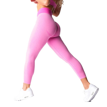 Nuevas mallas deportivas sin costuras, tipo leggings, de spandex, para mujer, suaves, para entrenamiento, fitness, yoga, cintura alta, ropa de gimnasio.