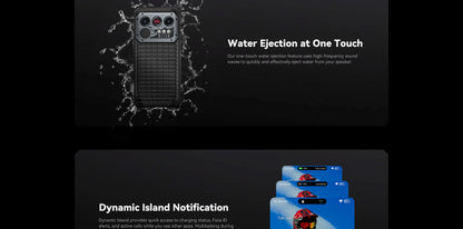 Smartphone resistente IIIF150 Raptor 5G con Android 14, pantalla AMOLED de 6,78" y 120 Hz, 16 GB de RAM + 512 GB de almacenamiento, cámara de 50 MP, batería de 10000 mAh y 65 W.