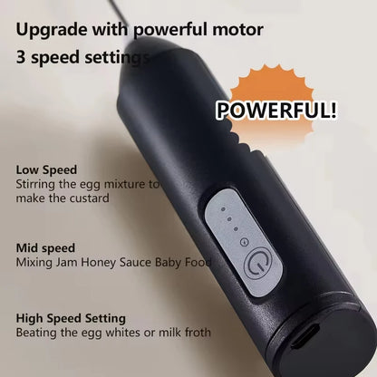 XIAOMI Espumador de leche eléctrico Mini portátil inalámbrico Potente Tipo C Recargable Conveniencia Café Leche Batidor Batidor de cocina