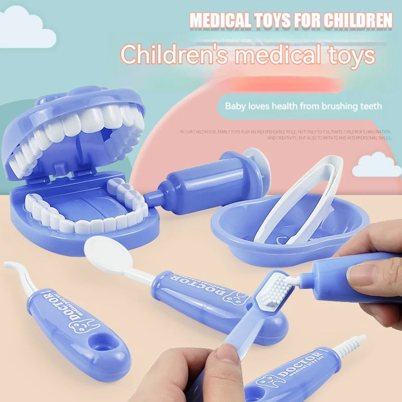 Juguetes Montessori para niños, interacción entre padres e hijos, para niñas y niños, dentistas, revisión de dientes, modelo de doctor, juego de rol, juguete de aprendizaje para bebés y niños.