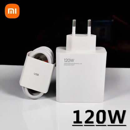 Cargador turbo original Xiaomi de 120 W, carga rápida tipo C, 6 A, adaptador de corriente, cable USB para Mi 13 Ultra, 12T Pro, 11T, RedMi Note 13