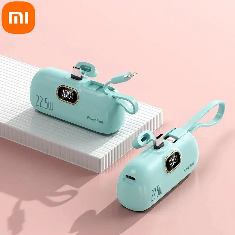 Xiaomi - Mini banco de energía de 500.000 mAh, 22,5 W, alta capacidad, carga ultrarrápida, para iPhone, Huawei y Samsung