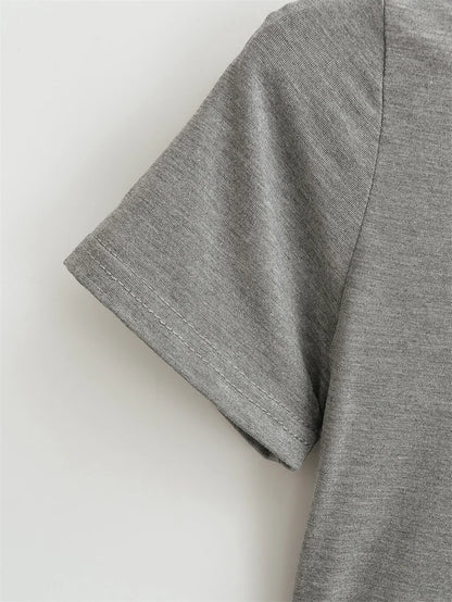 Camiseta informal de alta calidad para mujer, blusa sexy ajustada de manga corta, tendencia de moda, ropa lisa, tops Y2K, 2024