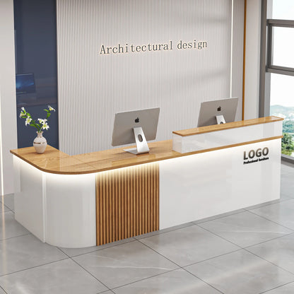 Mostrador de bar de oficina profesional, diseño de belleza de lujo simple, mostrador de recepción, salón moderno, Bancone Bar Lusso, muebles comerciales