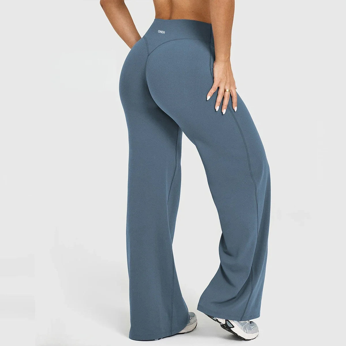 Active Wide Legging High Waist Sporty leggings woman Sports Long Pants Seamless Scrunch Hip-lifting Wide-leg pants
