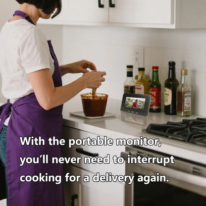 Yuezhe Tuya Smart Life WiFi Video Doorbell PIR Camera 2MP Outdoor Waterproof Wireless Door Security Intercom System 5' Monitor