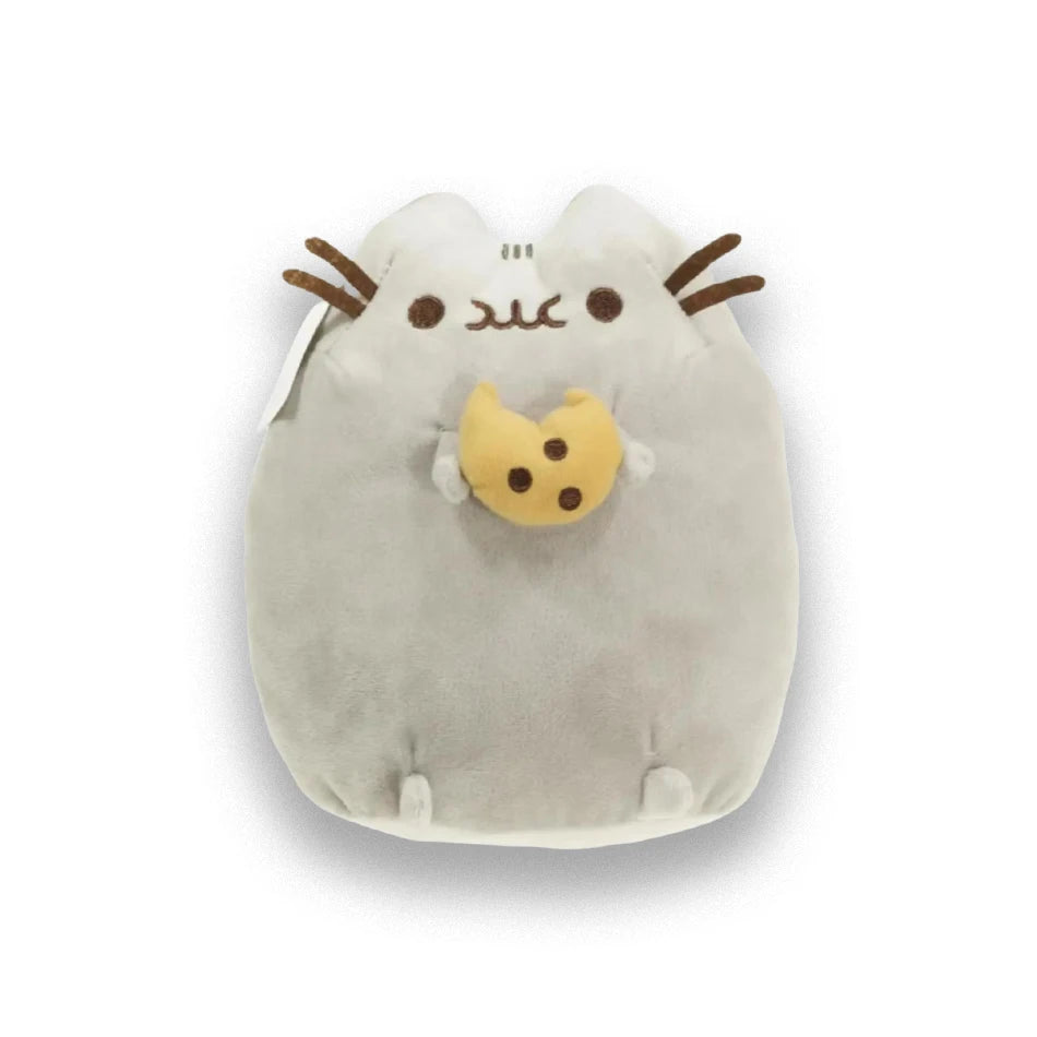 Juguete para gatos, juguete de peluche de Animal suave, almohada de gatito blanco y gris, regalo de cumpleaños, juguetes para mascotas Deco