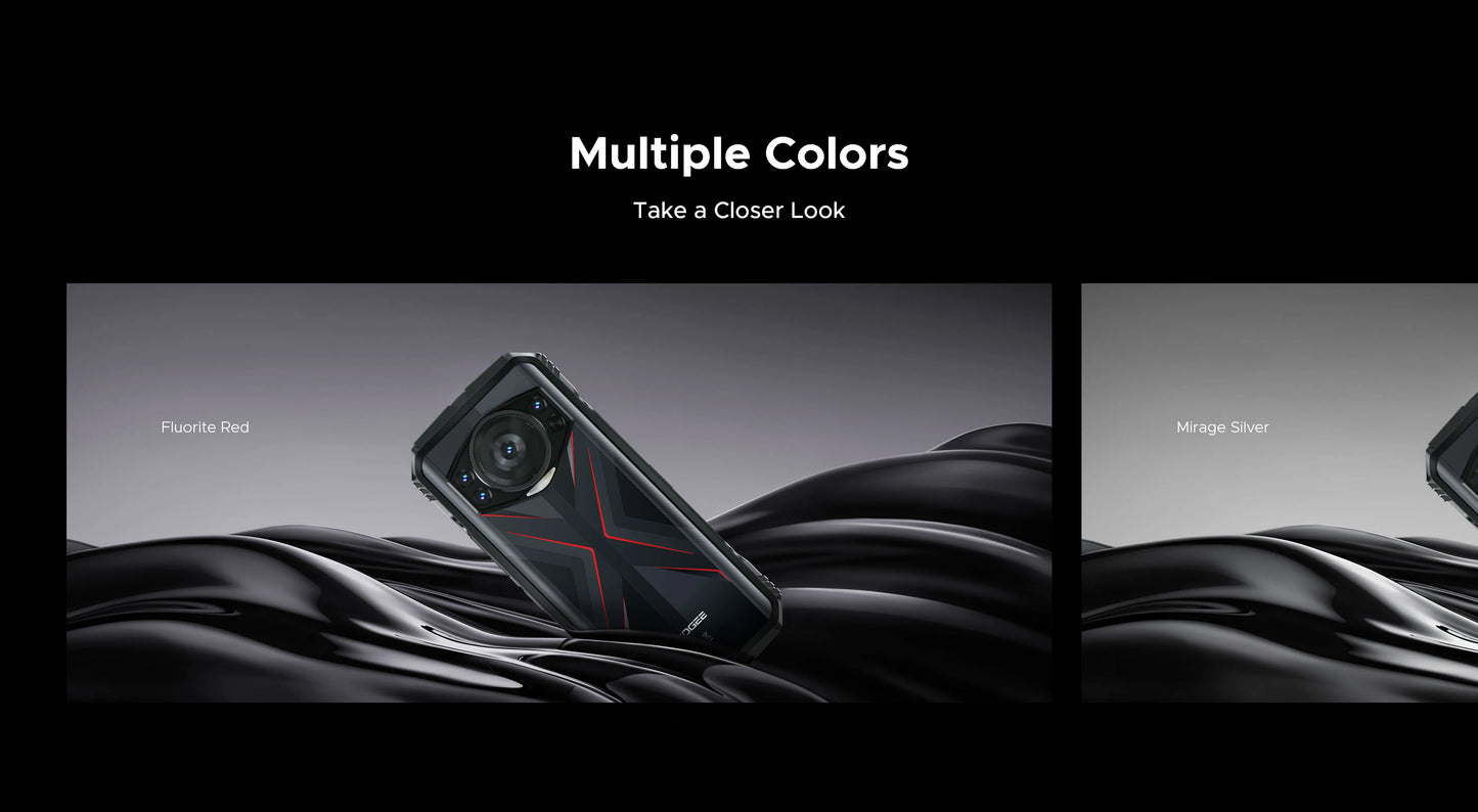 Smartphone robusto DOOGEE S118 de 8 GB y 512 GB, pantalla FHD+ de 6,58", Helio G99, cámara IA de 50 MP, 10800 mAh, Android 14, NFC, 4G.