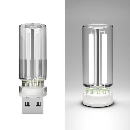Luz de ambiente para coche, luz nocturna USB, atenuación táctil, lámpara LED de filamento incandescente, bombilla, iluminación de emergencia, lámpara ambiental Plug &amp; Play.