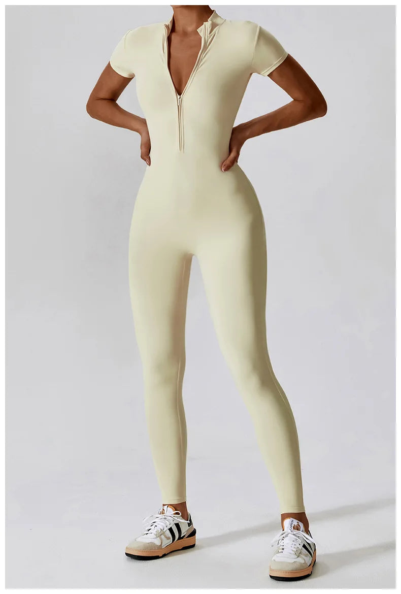 Conjunto de yoga de verano para mujer, ropa deportiva para entrenamiento, mono de gimnasio, mono deportivo siamés para mujer