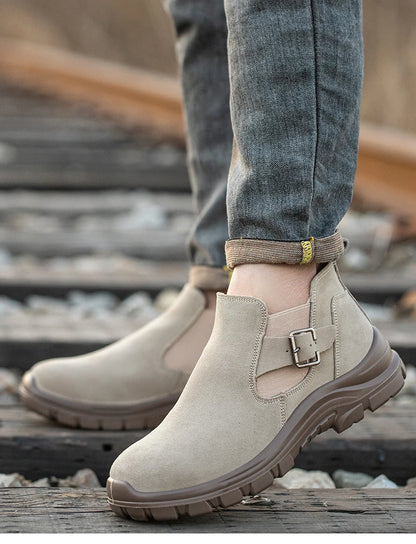 Zapatos de seguridad de moda con puntera de acero para hombre, zapatillas de trabajo, tenis de seguridad, protección industrial para los pies. Originales.