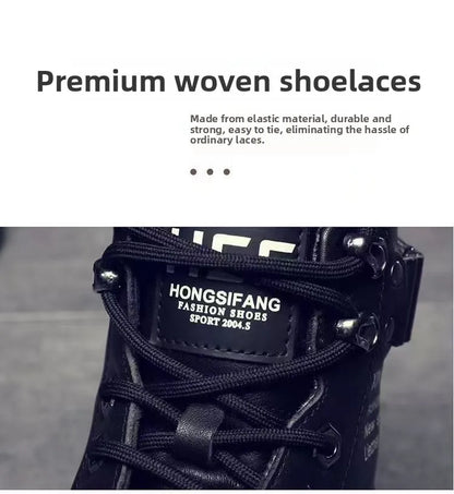 Botas de hombre de piel suave con forro interior, informales, para otoño e invierno, de alta calidad, versátiles, cómodas y que combinan con todo.