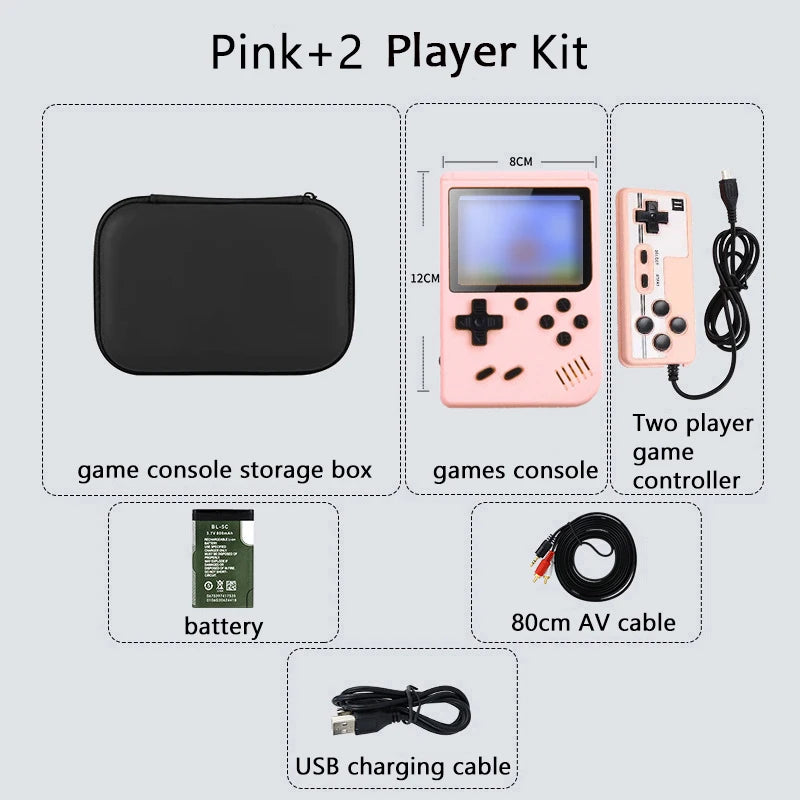 Consola retro arcade de 5 pulgadas con más de 500 juegos clásicos integrados para Game Boy, emulador de TV, videojuegos, reproductor de juegos portátil