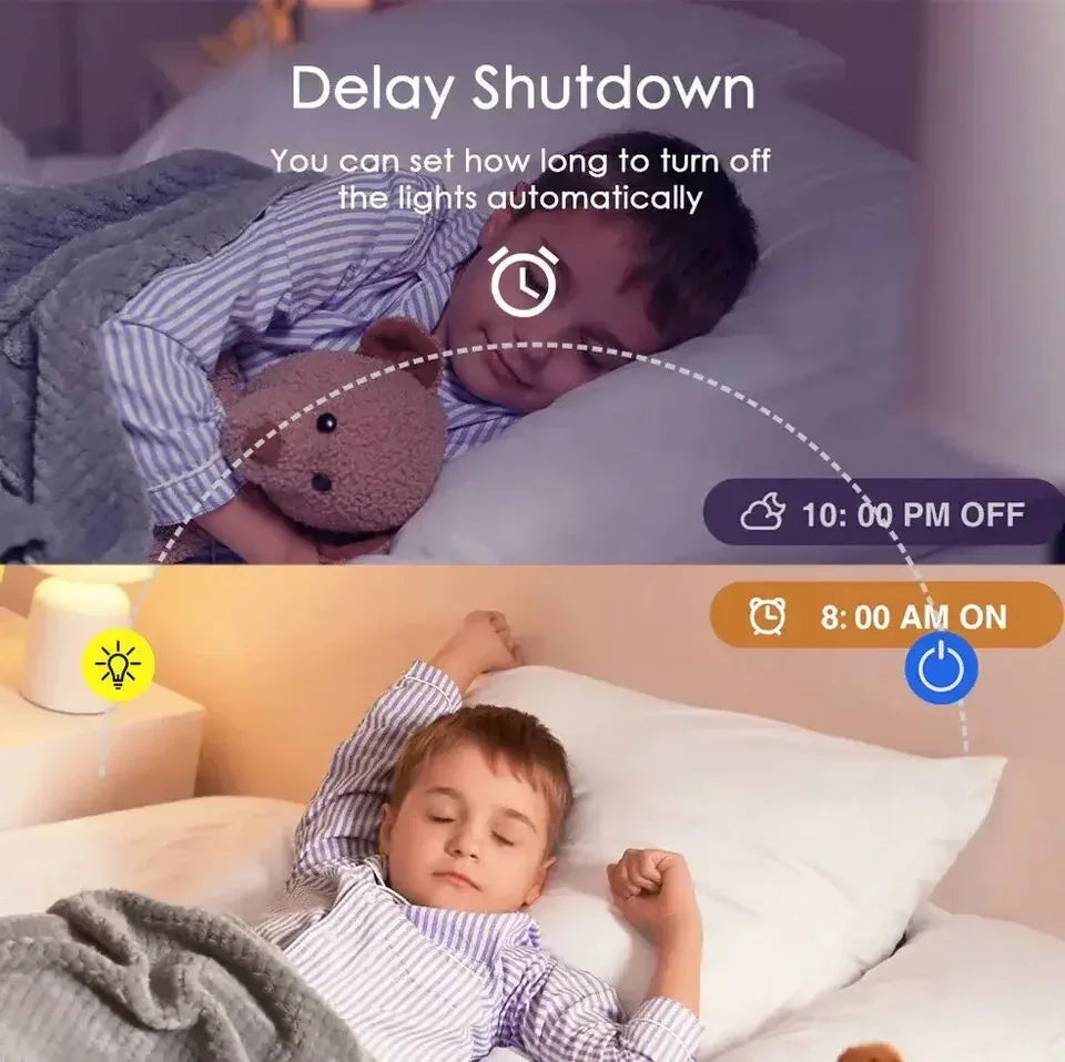 Bombilla inteligente RGB E27 con atenuación por wifi y temporizador, control por voz, compatible con CozyLife, Alexa, Google Home, Alice Home Assistant.