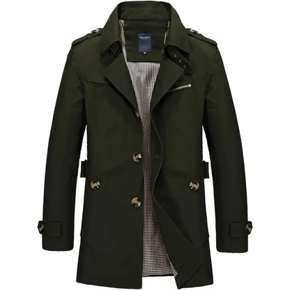 Chaqueta de trabajo informal de algodón para hombre, nueva chaqueta cortavientos de algodón puro, ligera, para primavera y otoño.