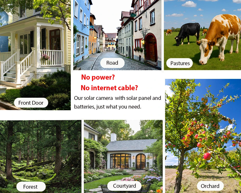 Cámara solar LS VISION 6K con zoom 15X, 4G, para caza y bosque, con sensor PIR de 12 MP, tres lentes, wifi, visión nocturna y protección IP66.