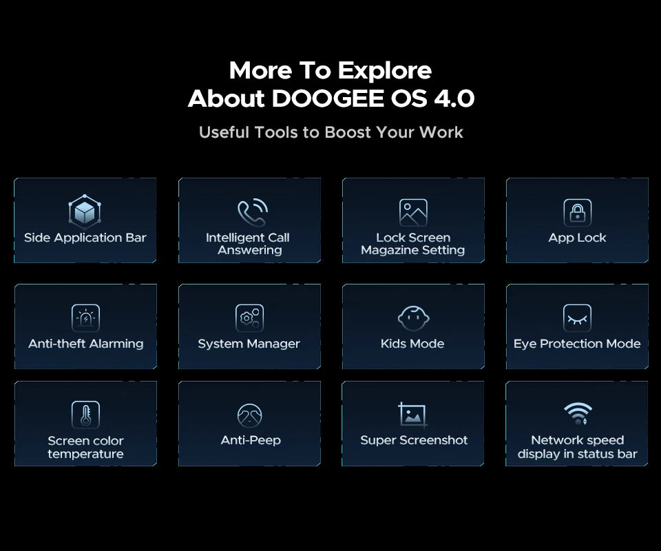 Teléfono robusto DOOGEE V40 Pro 5G versión global, pantalla de 6,78", 16 GB + 512 GB, dimensiones 7300, cámara con IA de 200 MP, 8680 mAh, cargador rápido de 33 W.