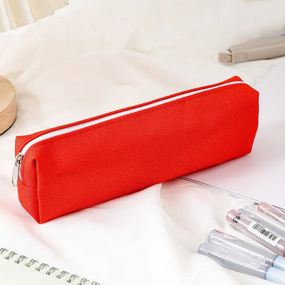 Estuche escolar sencillo para lápices, estuche escolar, papelería escolar de colores sólidos, estuche para lápices Kalemlik Trousse