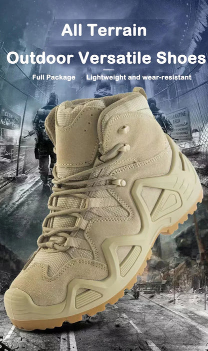 Botas tácticas de combate para hombre, impermeables, para senderismo, trabajo y escalada. Botas tácticas militares de intervención y seguridad.