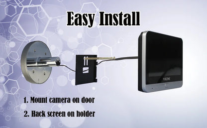 Yuezhe 3MP icam365 Peephole Doorbell Camera Wifi 4.3 Inch Digital Video Door Bell Security Smart Home Night PIR Wireless Bell