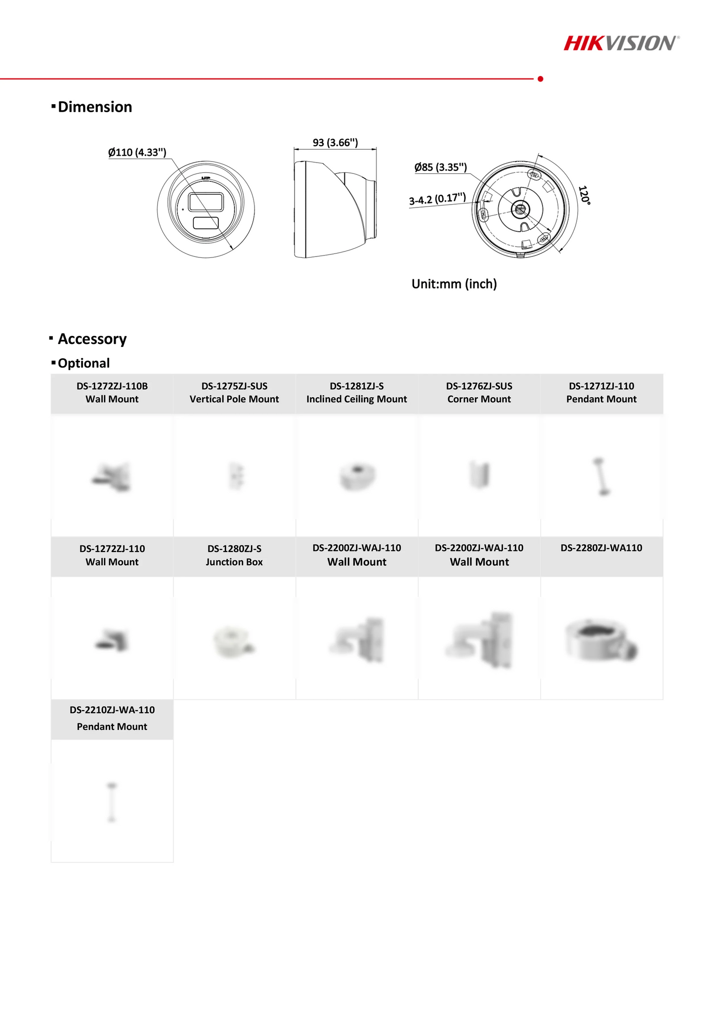 Cámara IP Hikvision ColorVu Smart Hybrid Light DS-2CD1383G2-LIU 4K 8MP con doble luz blanca y micrófono integrado.