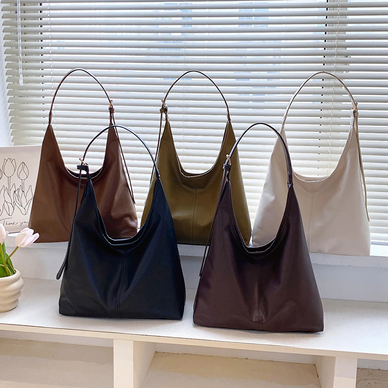 Nuevo bolso de mano con conocimiento de embarque, bolso de hombro para mujer, bolso grande simple retro, bolso de mano