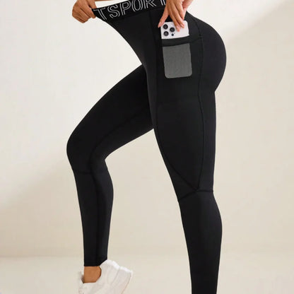Leggings súper suaves para mujer con letras en la cintura, no transparentes, para fitness, correr, yoga, ejercicio deportivo, push up, gimnasio y fitness.