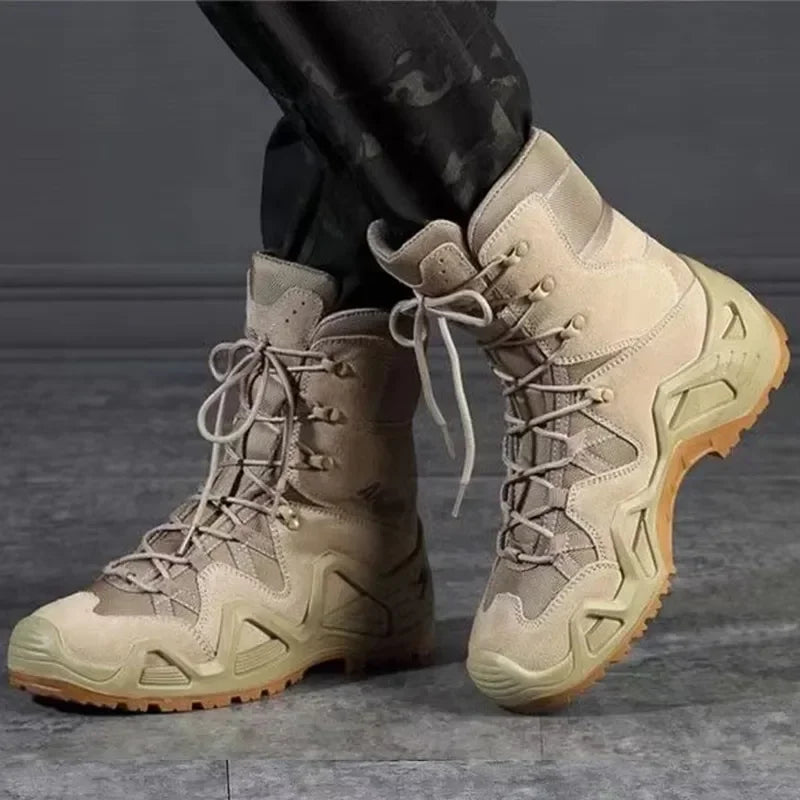 Botas tácticas de combate para hombre, impermeables, para senderismo, trabajo y escalada. Botas tácticas militares de intervención y seguridad.