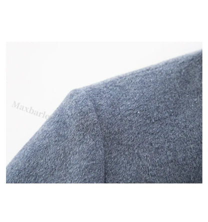 2025 Winter Wool Jacket Male New High Fashion Business Casual Thickening Coat Classic Business Style Windproof Warm TrenchCoat