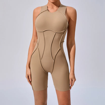 Mono deportivo acolchado para mujer, ropa deportiva para gimnasio, traje de fitness