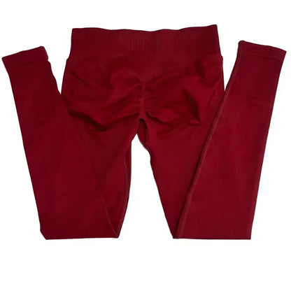 Leggings deportivas sin logo para mujer, efecto push-up, cintura baja, sin costuras, para gimnasio, yoga y entrenamiento.