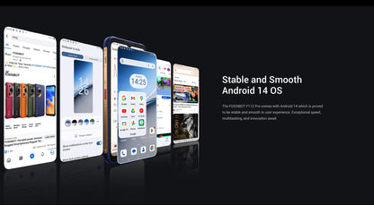 [Estreno mundial] Fossibot F112 PRO 5G Smartphone resistente, pantalla HD+ de 6,88", batería de 7150 mAh, 24 GB (8+16) + 256 GB, Android 14, cámara de 50 MP