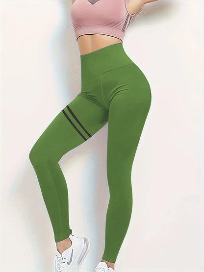 Pantalones deportivos de yoga europeos y americanos de gran venta (2024), con barras paralelas, corte ajustado, realzadores de caderas, cintura alta.