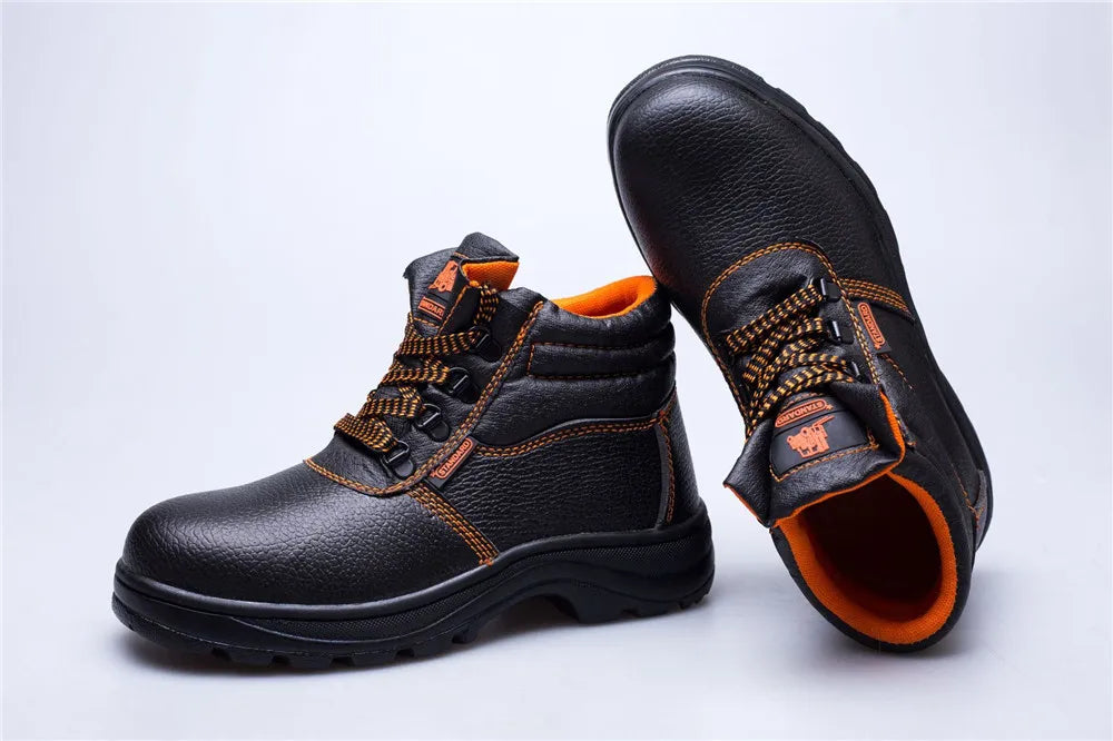 Calzado de trabajo, zapatos de protección, botas de seguridad impermeables para hombre, para construcción, antiperforación y antigolpes.
