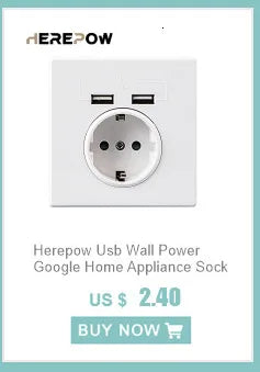 Adaptador de enchufe de pared USB Herepow serie 118 estándar estadounidense de Tailandia, tipo C, carga rápida de 3.1 A para electrodomésticos inteligentes Google Home
