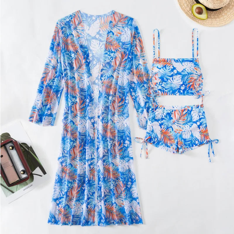 Trajes de baño de verano, conjuntos de tankini para mujer, traje de baño de tres piezas con efecto push up para playa, trajes de baño para piscina, traje de baño para mujer