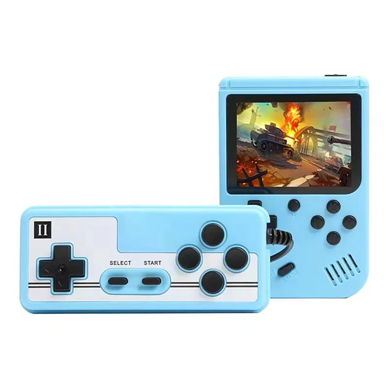 Consola de videojuegos portátil retro de 8 bits con pantalla LCD de 3,0 pulgadas y 400 juegos AV integrados, ideal como regalo para niños.
