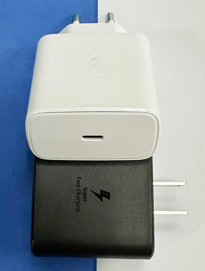 Cargador adaptador de corriente Samsung Ep-TA845 de 45 W, supercargador USB tipo C, carga rápida para Galaxy S25 Ultra, S24+, S23, A36, A56, M56, Tab S10+