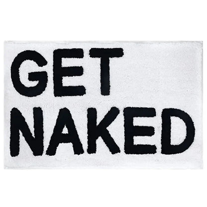 Consigue una alfombra de baño, una bonita alfombra para la bañera o una alfombra de baño para decorar apartamentos, una alfombra de ducha con mechones grises y blancos.