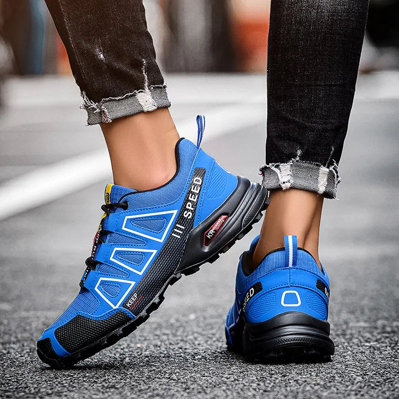 Zapatos de senderismo impermeables para hombre, zapatillas de exterior con cordones, zapatillas de escalada para mujer, zapatillas de trekking antideslizantes, zapatillas tácticas de caza