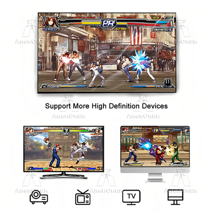 Consola de videojuegos 4K con más de 41 000 juegos, emulador Emuelec 9, entretenimiento familiar, retro arcade, TV, con 2 mandos.