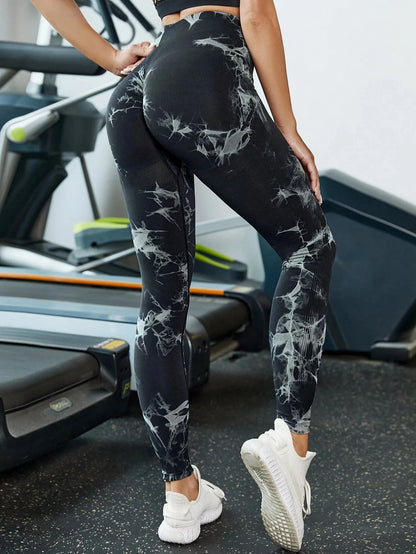 Leggings deportivas para mujer, pantalones de yoga sin costuras con estampado tie-dye de 47 colores, mallas para correr, fitness, cintura alta, para gimnasio y entrenamiento.