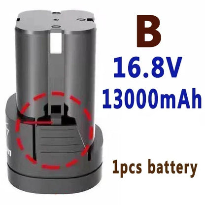 100%New16.8V.13000mAh.herramientas.electricas de.bateria,taladro recargable.para.destornillador.inalambrico.taladro electrico.