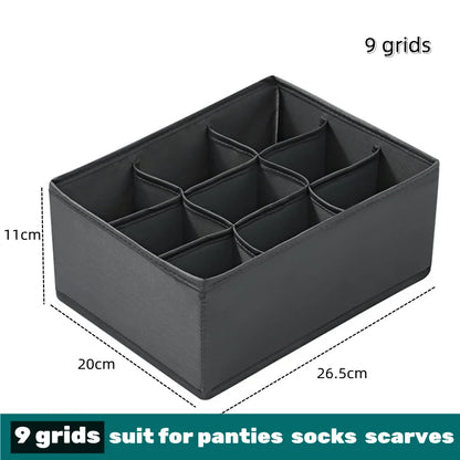 Organizador para ropa interior, calcetines, sujetadores, pantalones, bufandas, corbatas, caja de almacenamiento, organizador de ropa para vaqueros, divisores para cajones, organizador de ropa