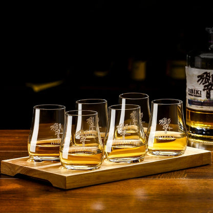 Vasos de whisky Old Fashioned redondos, transparentes, con forma de huevo y bandeja de madera, vasos de whisky, cristalería para bar de bourbon