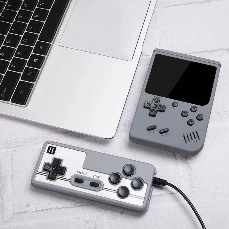 Consola de videojuegos portátil retro de 8 bits con pantalla LCD de 3,0 pulgadas y 400 juegos AV integrados, ideal como regalo para niños.