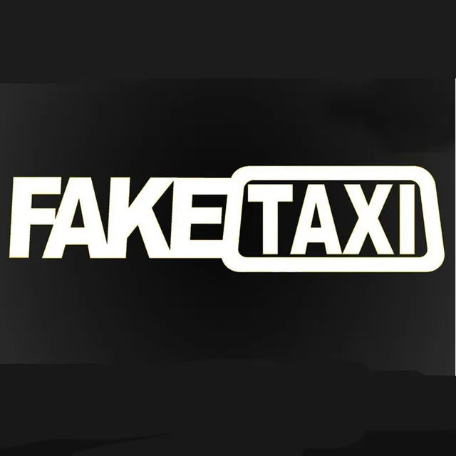 Pegatina divertida de taxi falso para coche, emblema de vinilo autoadhesivo universal para BMW, Ford, Toyota, VW, Honda, Kia, Opel y Kia.