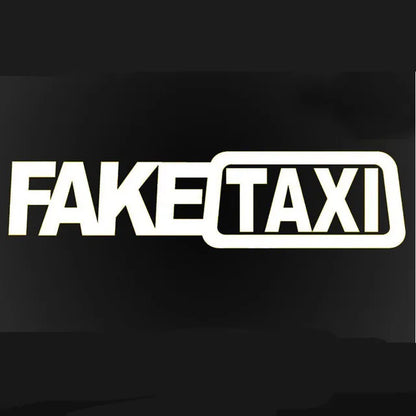 Pegatina divertida de taxi falso para coche, emblema de vinilo autoadhesivo universal para BMW, Ford, Toyota, VW, Honda, Kia, Opel y Kia.
