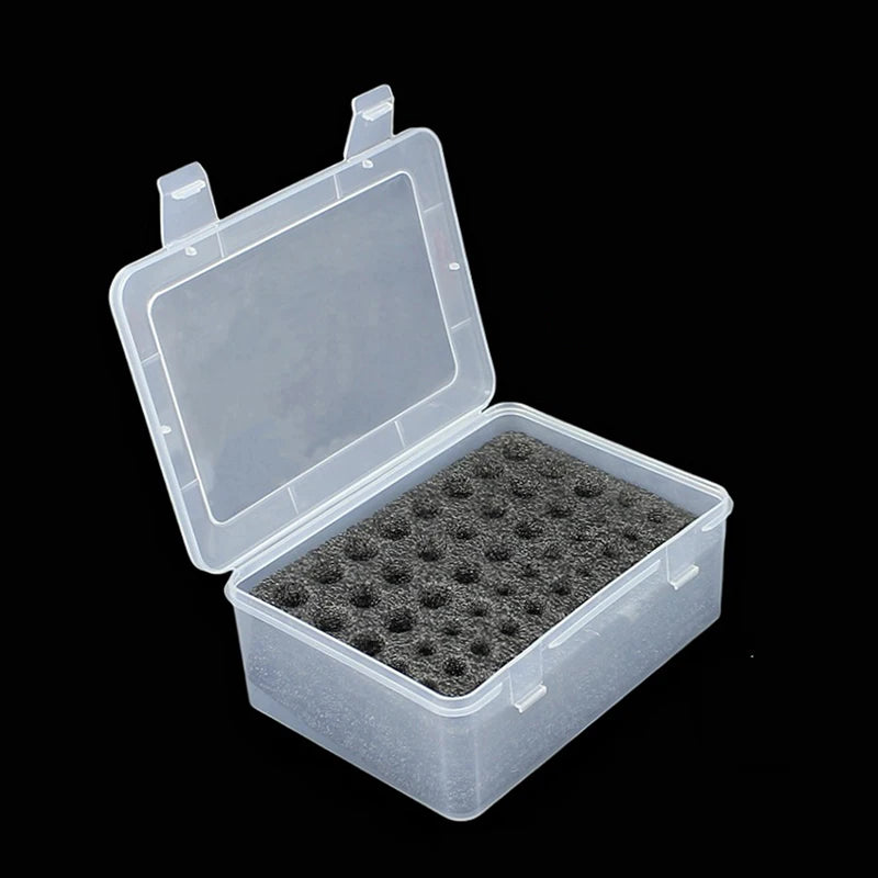 Organizador de pilas con capacidad para 54 pilas AA y AAA, caja para pilas, contenedor para garaje, dispensador organizador de cajones para el hogar.