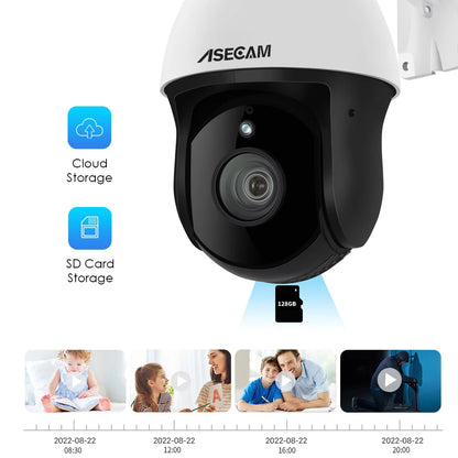 Cámara IP exterior 4K de 8 MP con PTZ, zoom 30x, varifocal, Onvif, H.265, domo, PoE, audio, IMX415, protocolo Hikvision.